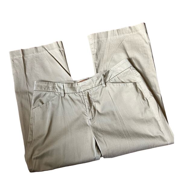 90s Vintage Lee Jeans Chino Pants Size 6 Khaki Beige Dress PETITE Bootcut Office - Picture 15 of 16